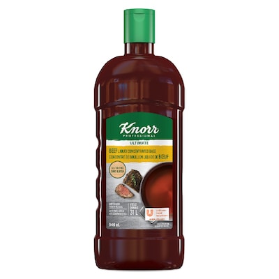 Knorr® Professional Beef Liquid Concentrated Base 946mL 4 pack - Knorr® Professional Liquid Concentrated Base Beef 4 x 946 ml delivers simple, clean food with ease. Knorr® Bases are reinvented by our chefs with your kitchen in mind.